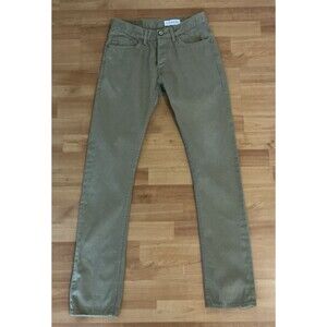 Gustin #444 Selvedge Twill Jeans 31 Skinny Fit Khaki Japanese Denim USA Made